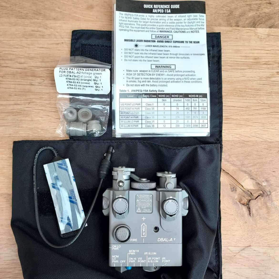 Steiner AN/PEQ 15A Dbal A2 Dual Beam Aiming Laser New-Ships from EU