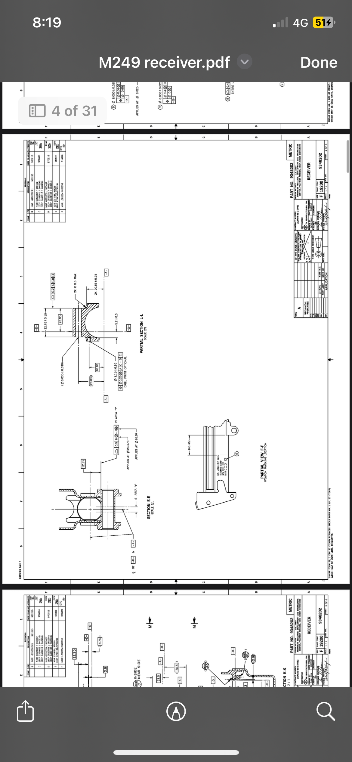 M249 CAD 2D Blueprints ne 3D Files complete for research, Study and Training