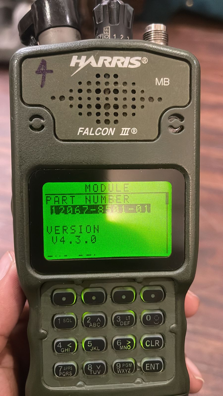 Harris RF 7850M Handheld Radio Surplus/Used Export Version Marked 4