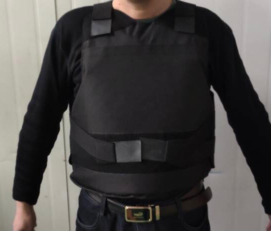 Adjustable Black VIP Soft Armor Vest - Comfortable Concealed Protection Tested to Level IIIA