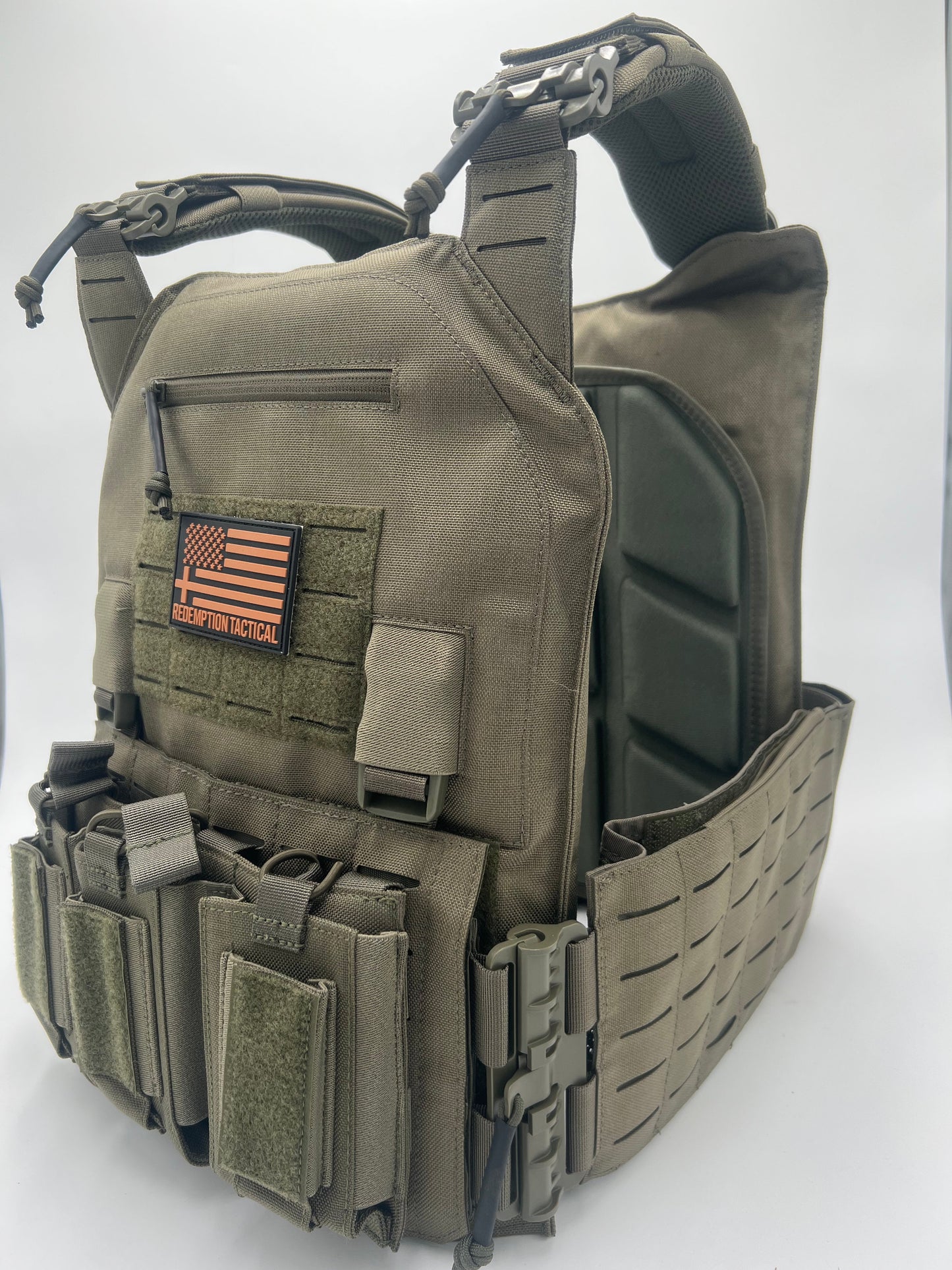 BIG BOY Crusader 2.0 XL Armor Combo – NIJ Level IV Lightweight Body Armor Plates + Plate Carrier | Redemption Tactical by Green Tip Surplus