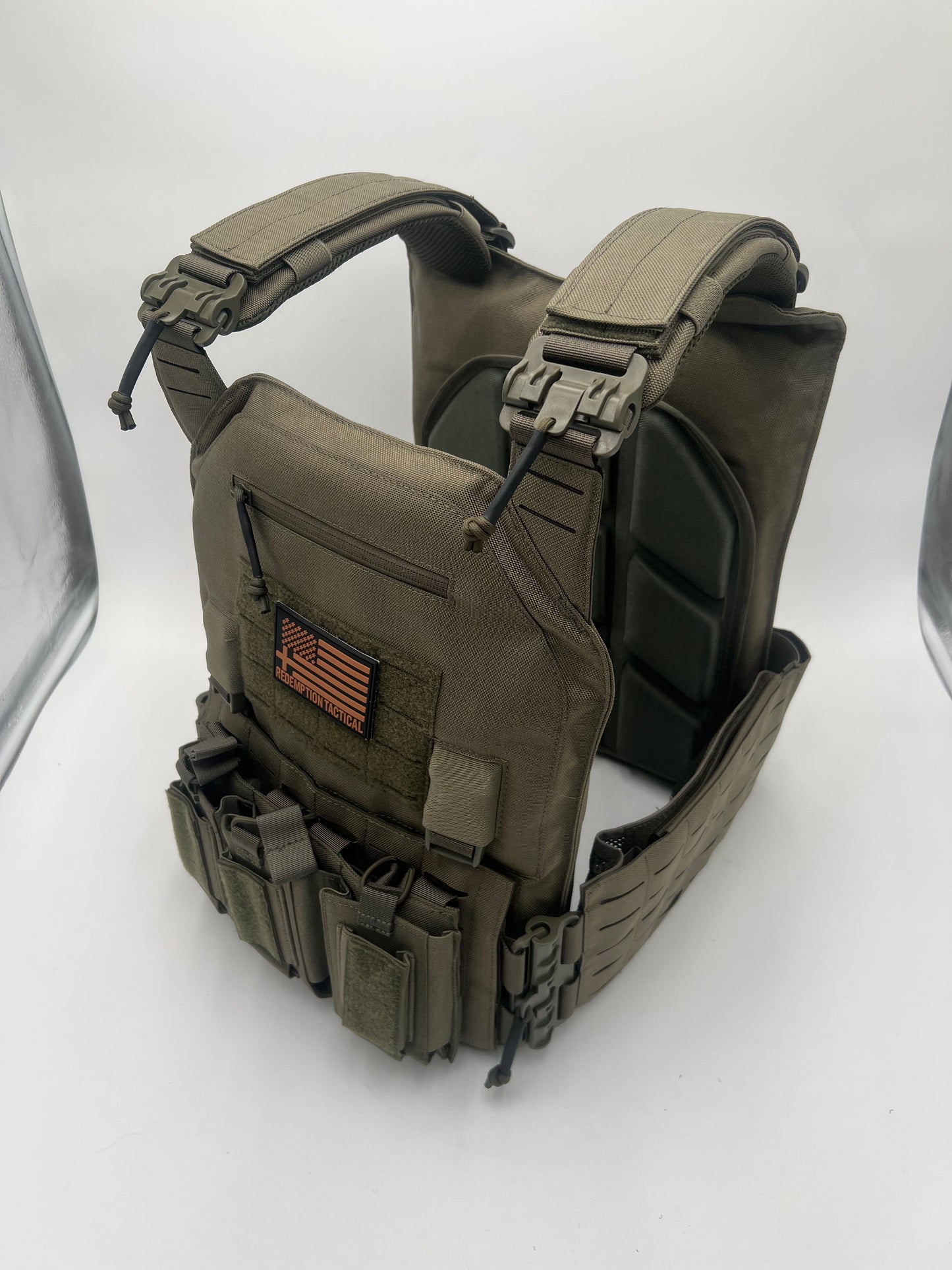 BIG BOY Crusader 2.0 XL Armor Combo – NIJ Level IV Lightweight Body Armor Plates + Plate Carrier | Redemption Tactical by Green Tip Surplus