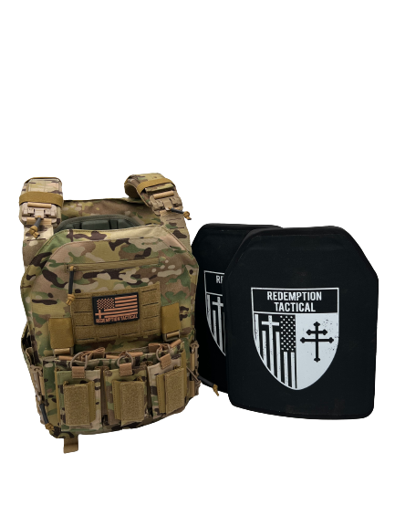 BIG BOY Crusader 2.0 XL Armor Combo in Multicam with Level IV 10x13.5 plates and triple mag pouch plate carrier by green tip surplus
