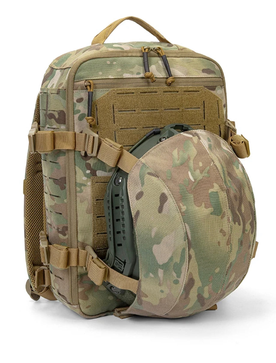 Multicam Cordura Crusader 2.0 Armor Combo with Level IV plates, triple mag pouch, and padded carrier bag built for rugged missions.