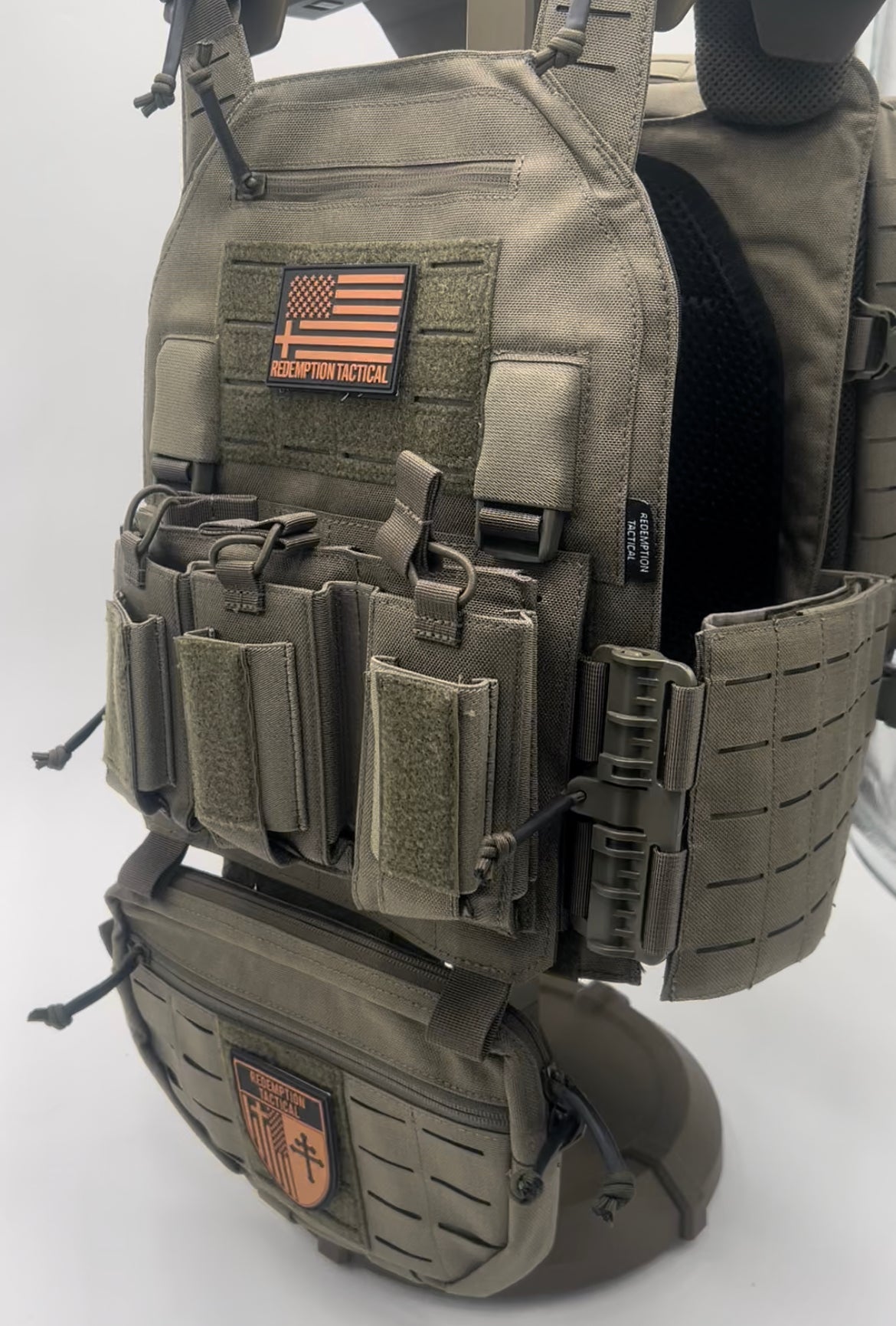 tactical groin protection pouch for 6x8 ballistic plate