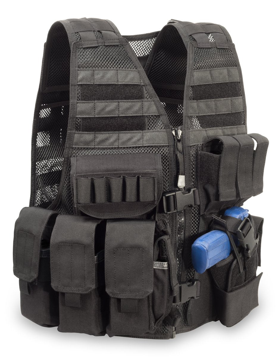 MVP Commandant Tactical Vest with cross-draw holster and mag pouches