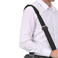 Full view of padded non-slip 2-inch shoulder strap
