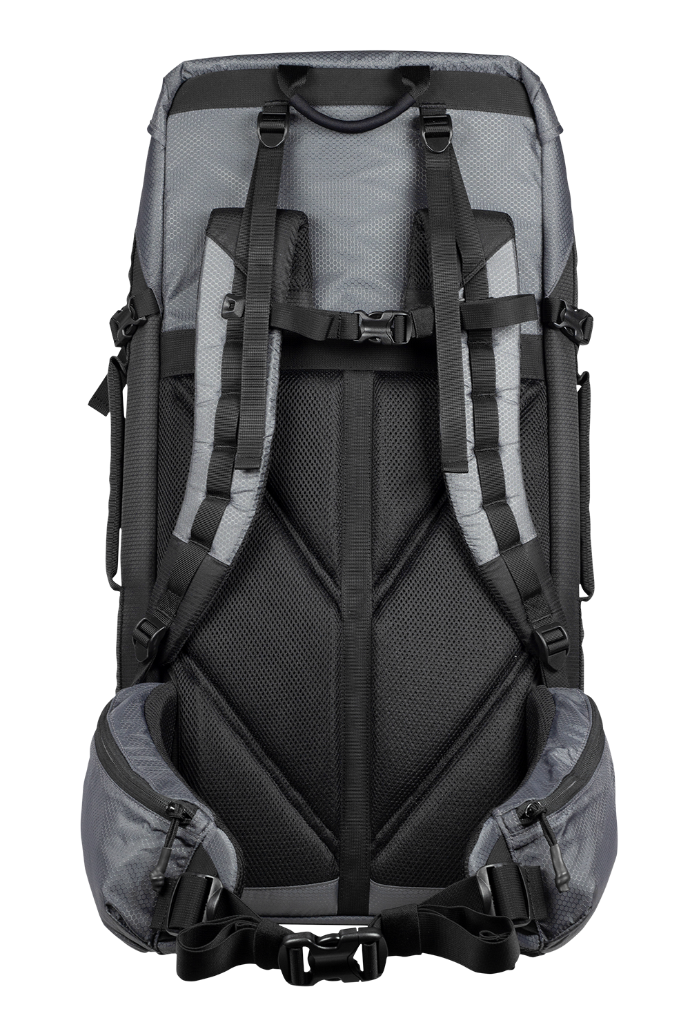 Loop-lined MOLLE-ready rifle backpack with tie-down system