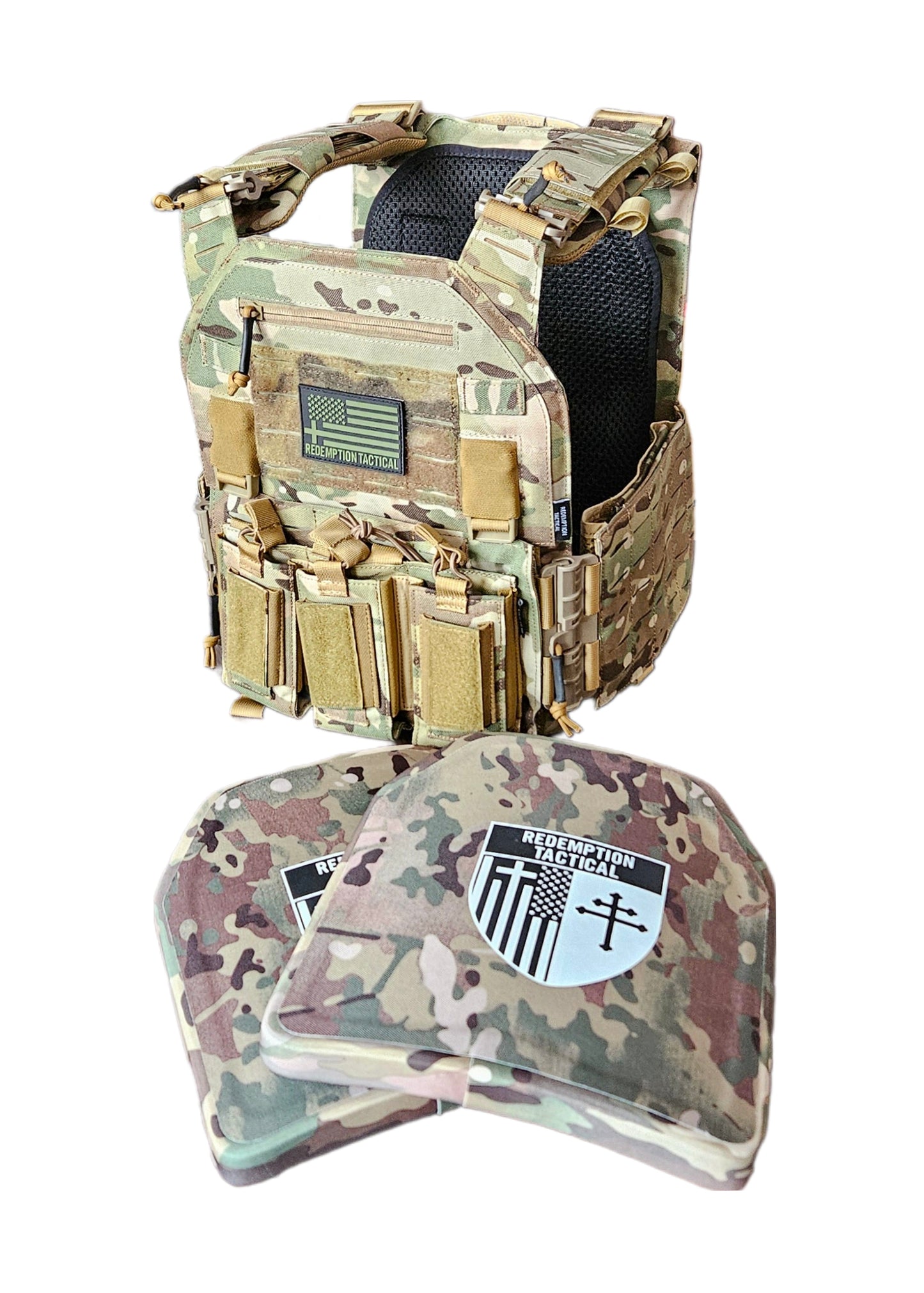 CRUSADER 2.0 ARMOR KIT Front/Back Plates LIGHTWEIGHT LEVEL IV (2) 10x12 Front/Back Plates Full Kit
