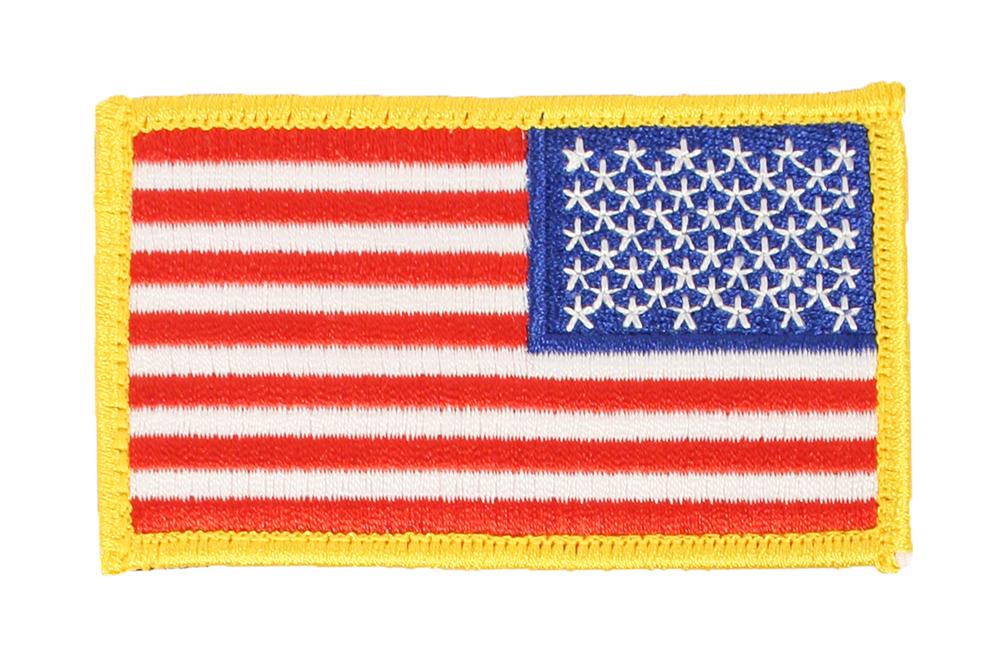US Flag Patches – Hook Backed American Flag Patch (Standard & Reverse, Multiple Colors)