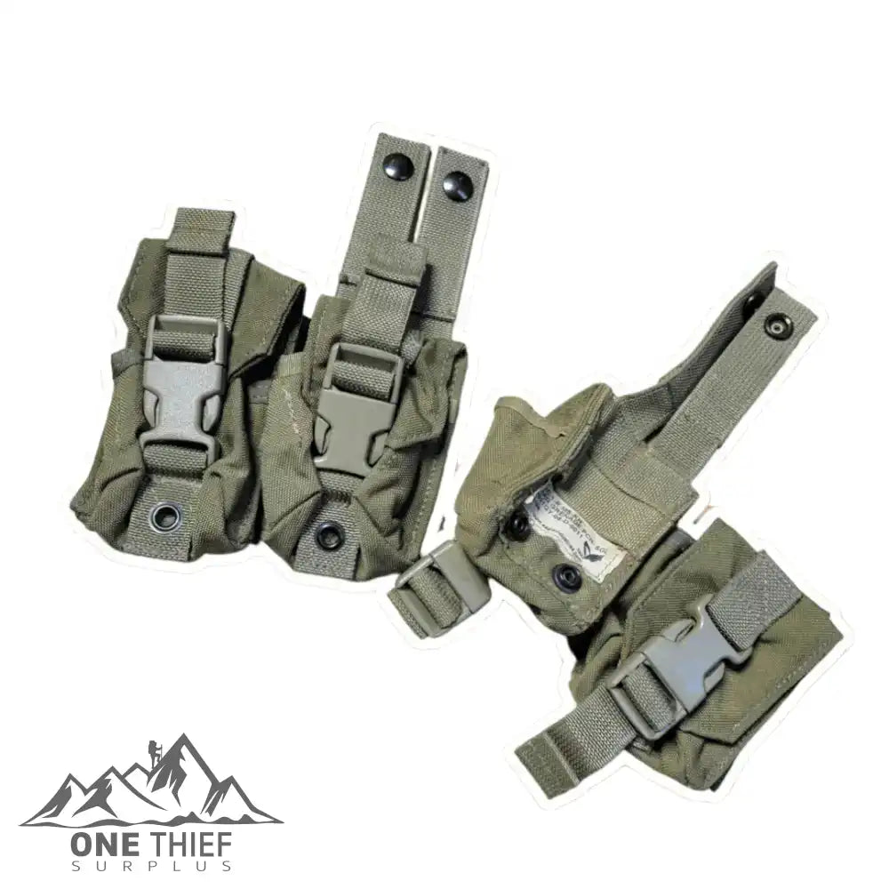 (4) USMC Coyote M67 pouches – Green Tip Surplus