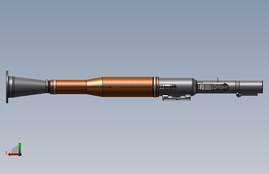 RPG 7 3D CAD Complete Detailed Model for Research, Training and 3D printing