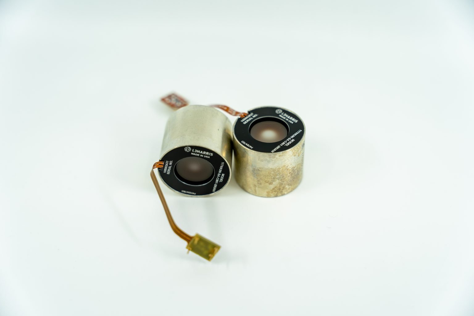 Matched pair of L3 Unfilmed SUPERGAIN White Phosphor Gen 3 intensifier tubes with data sheets

Close-up of L3Harris 10160/11769 style SUPERGAIN White Phosphor night vision tubes – brand new
Handpicked matched set of L3 SUPERGAIN White Phosphor tubes with high SNR and low EBI specs


