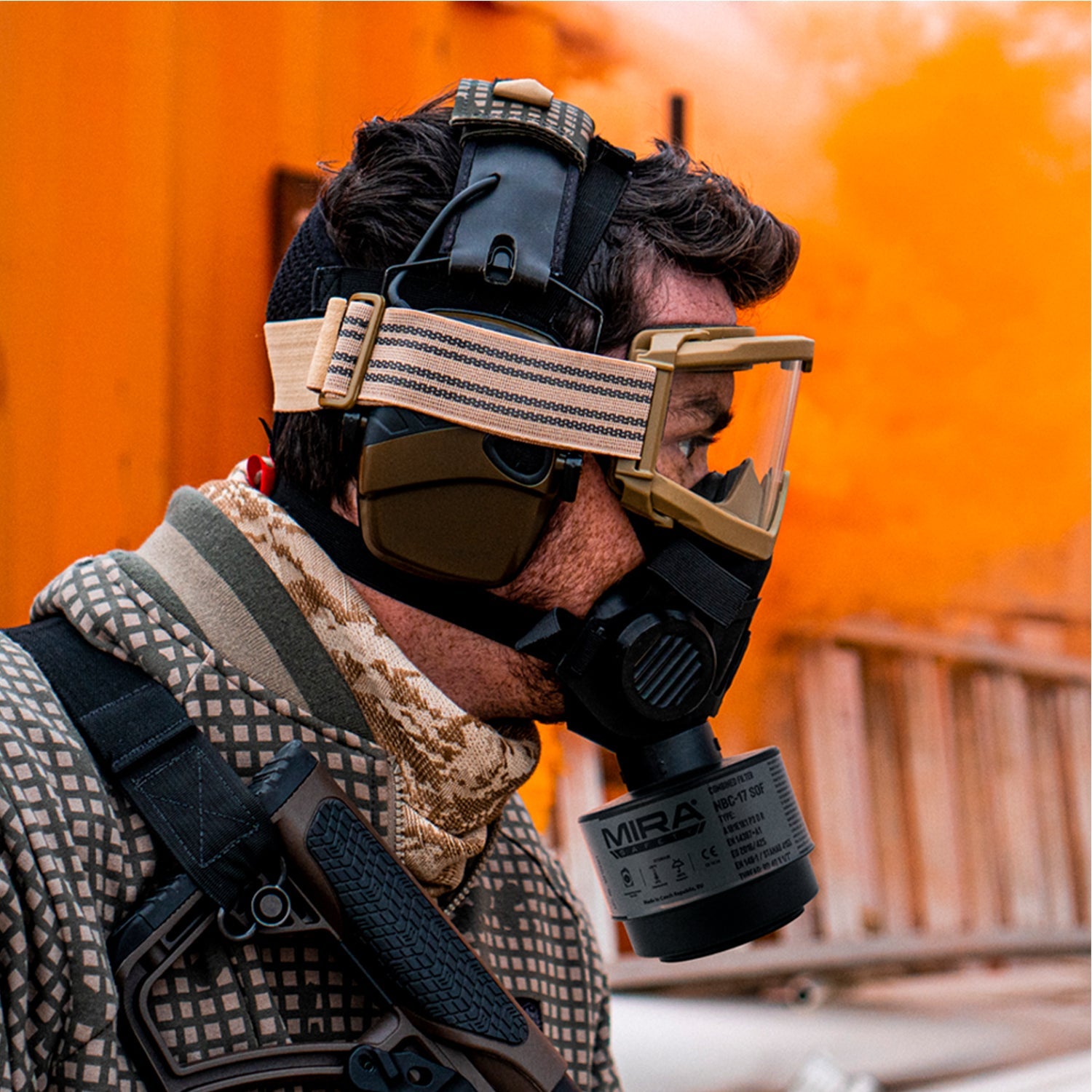 NBC-17 SOF lightweight CBRN gas mask filter with 40mm thread
