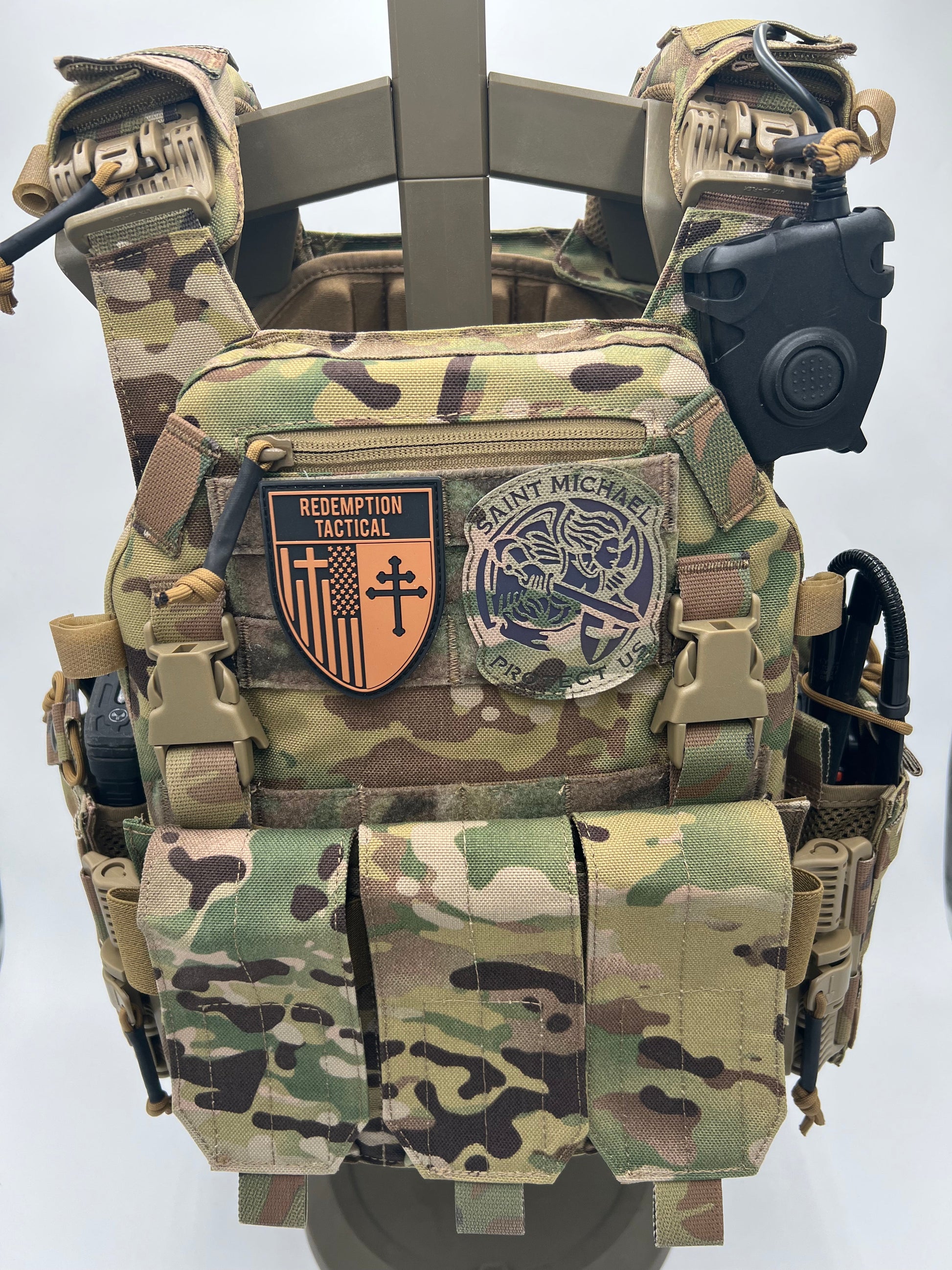 RT 'Archangel 2.0' tactical carrier system with advanced padding and detachable flatpack for optimized loadout by green tip surplus


