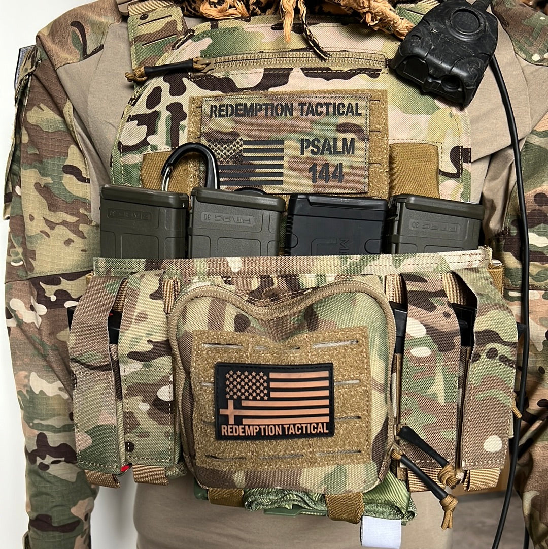 Redemption Tactical Crusader chest rig with modular pouches and adjustable straps, ideal for tactical and combat loadouts  by Green tip Surplus

