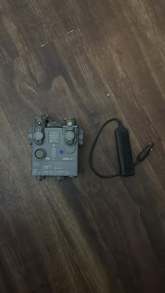 DBAL A2 Black High-Power 50mW IR Aiming Laser for Tactical Use – Includes Pressure Switch