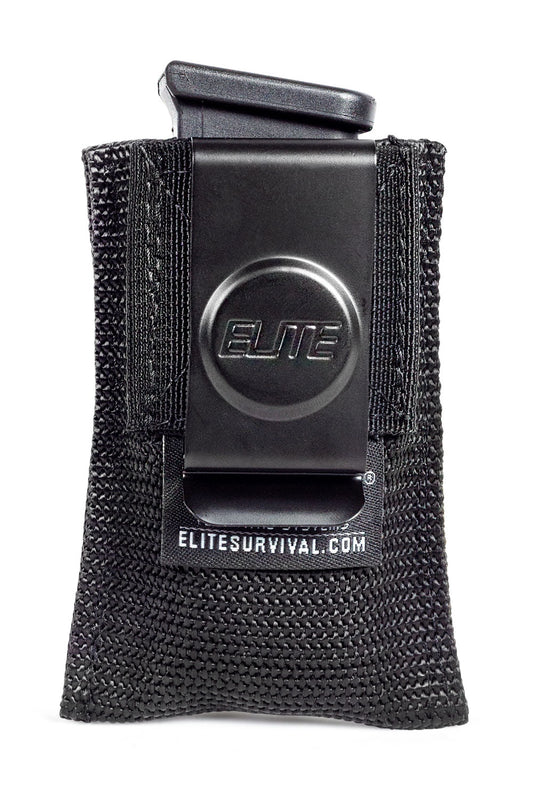 pen top IWB mag pouch with steel belt clip for concealed carry