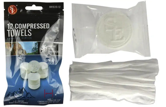 Compressed Disposable Towels (12 per package)