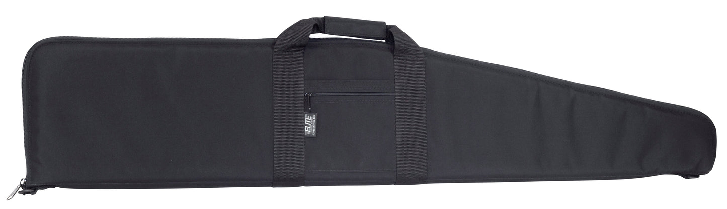 Soft black rifle case for scoped firearms

