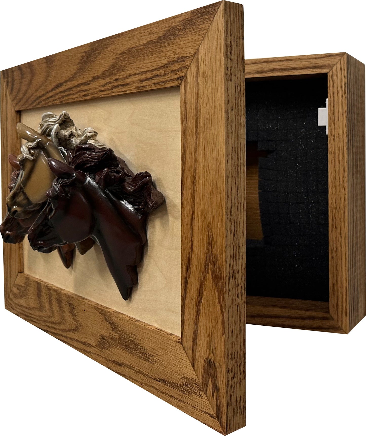 Hidden Gun Safe with Horse Design Securely Store Your Gun In Plain Sight