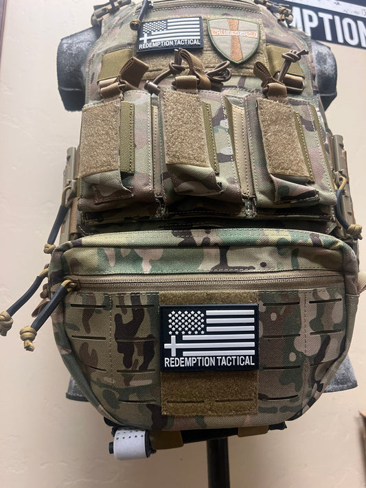 crusader sack pouch tactical gear front view


