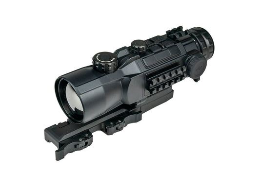 Infiray Outdoor RICO HYBRID HYH50W 640 50mm thermal scope and clip-on with 2K AMOLED screen, 2.6x native magnification, and 12-hour battery life
