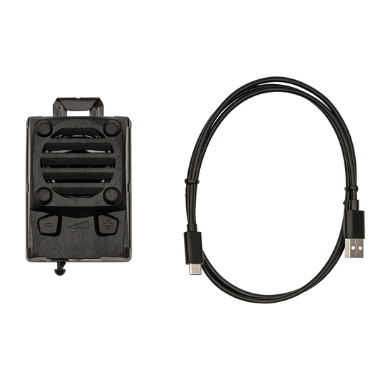 MIRA Safety VPU-1 Voice Projection Unit attached to gas mask

