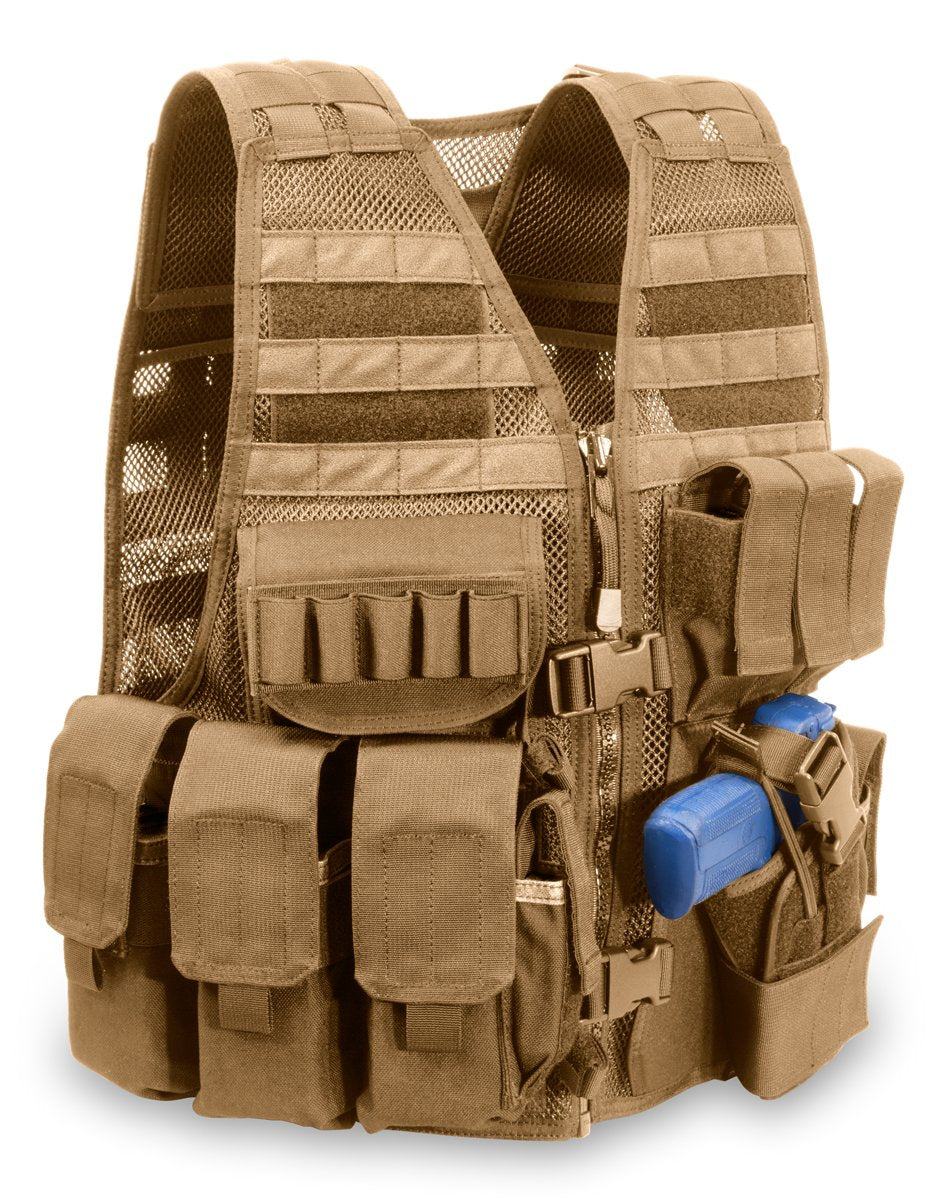 MVP Commandant Tactical Vest with cross-draw holster and mag pouches