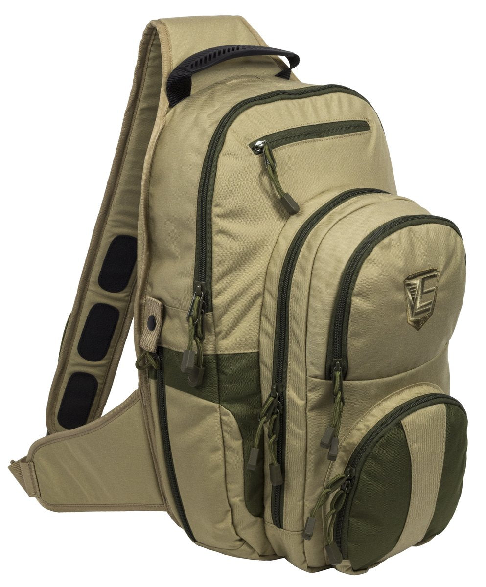 CCW sling pack in coyote and olive color
