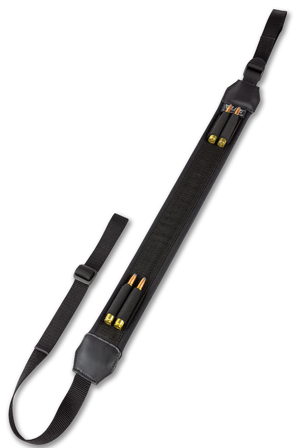 Tactical shotgun sling with ten shotshell holders and foam padding